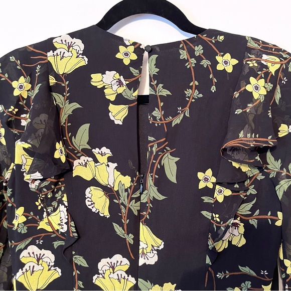 Who What Wear Black & Yellow Floral Dress - Picture 11 of 13